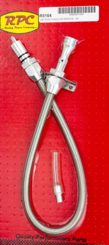 RACING POWER CO-PACKAGED RPCR5104 Flexible Trans Dipstick GM TH350/400 F/W Mount