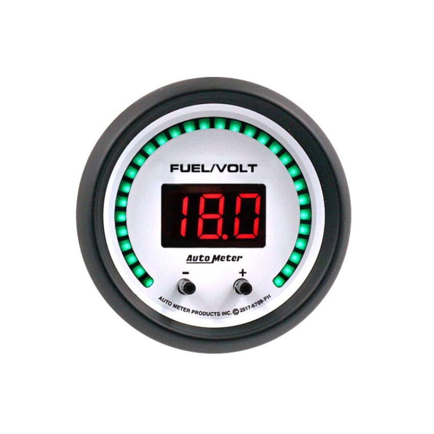 AutoMeter 6709-PH GAUGE, FUEL/VOLT, 2 1/16