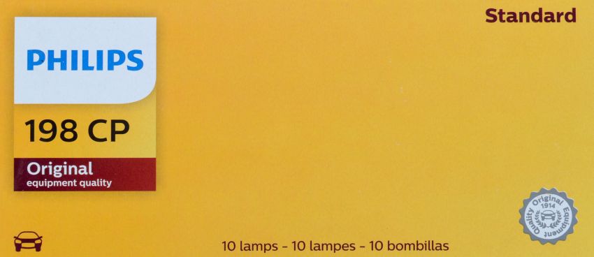 Philips 198CP Philips Standard Miniature 198 Pack of 10