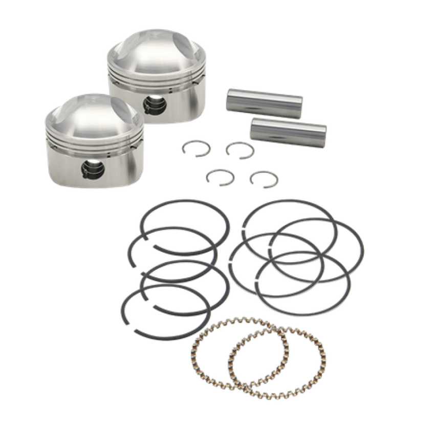 S&S Cycle 106-5779 36-84 BT 3-7/16in x Up To 4-3/4in Stroke Piston Set - .060in