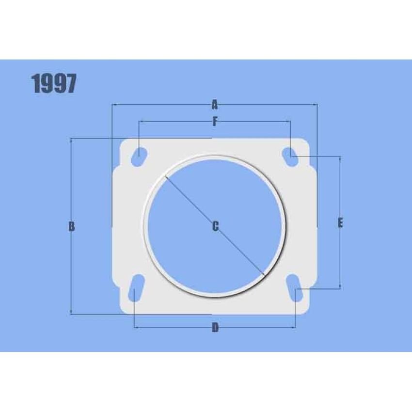 Vibrant Performance 1997 Mass Air Flow Sensor Adapter Plate, for Nissan Applications