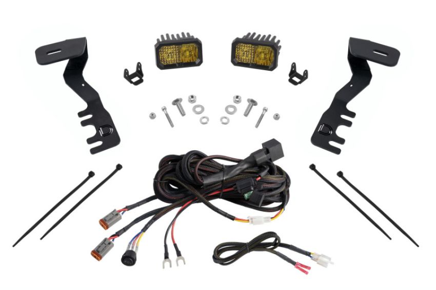 Diode Dynamics DD7937 2024+ Toyota Tacoma Stage Series 2in LED Ditch Light Kit - Pro Yellow Combo