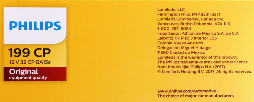 Philips 199CP Philips Standard Miniature 199 Pack of 10