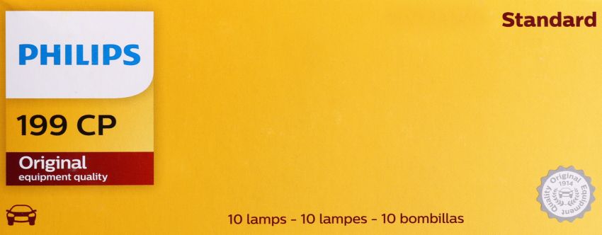 Philips 199CP Philips Standard Miniature 199 Pack of 10