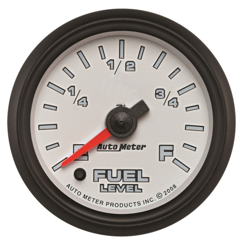 AutoMeter 19509 Pro-Cycle Gauge Fuel Level 2 1/16in 0-280 Programmable White