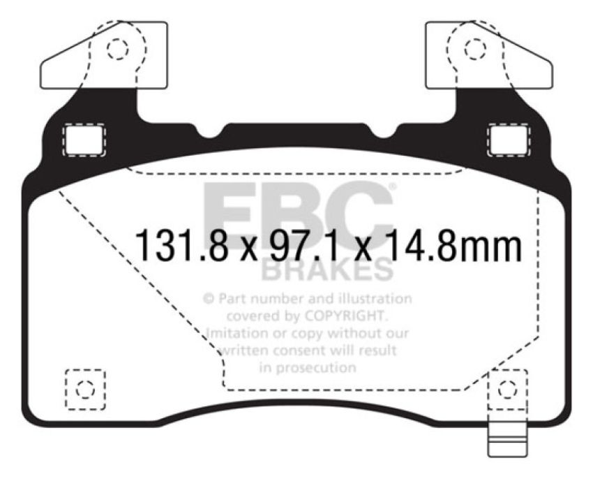 EBC Brakes DP23028 Greenstuff 2000 Series Sport Brake Pads