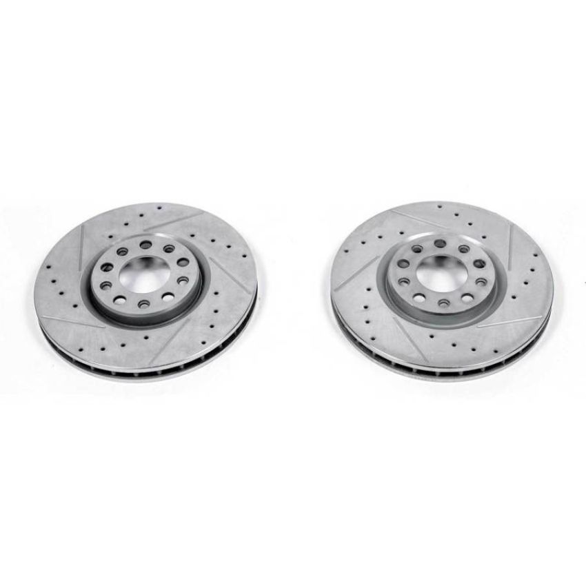 PowerStop AR83086XPR PowerStop Evolution Performance Drilled, Slotted & Plated Brake Rotor Pair