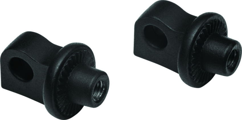 Kuryakyn 8898 Splined Peg Adaptors Satin Black