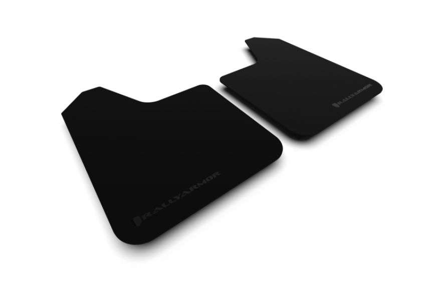 Rally Armor MF12-BAS-BLK-LRT Black Mud Flap/Black Logo