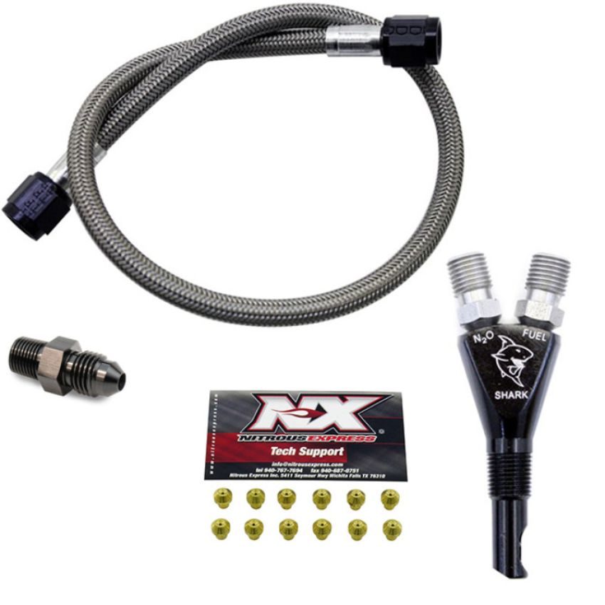 Nitrous Express 90019 SHARK SHO 400 HP EFI NOZZLE W/ 2FT SHO HOSE