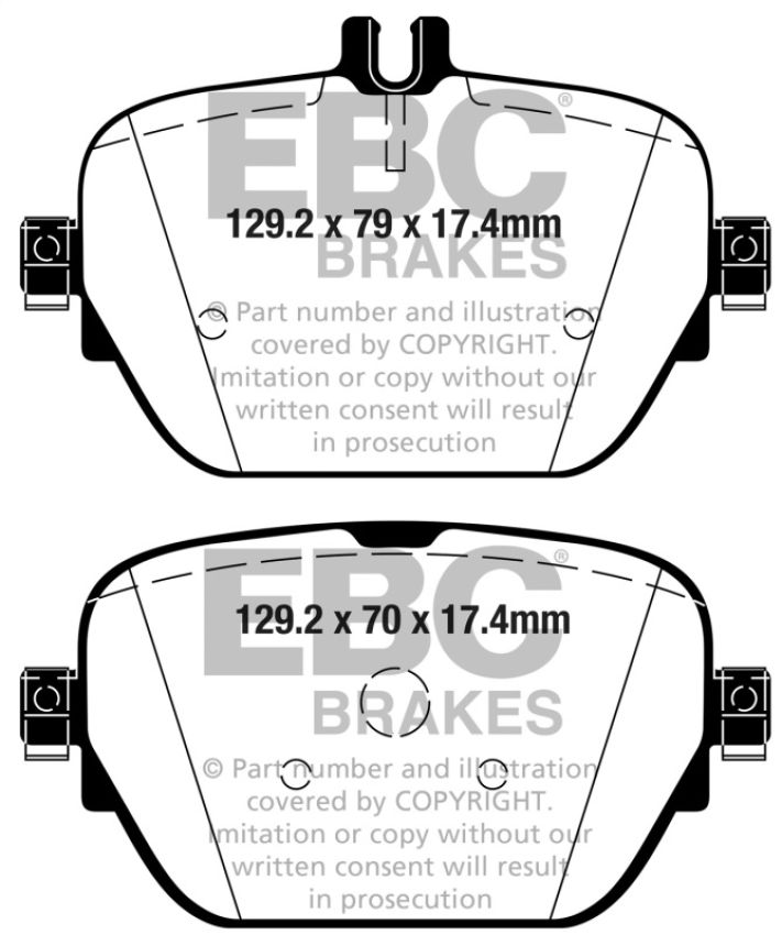 EBC Brakes DP32314C Redstuff Ceramic Low Dust Brake Pads