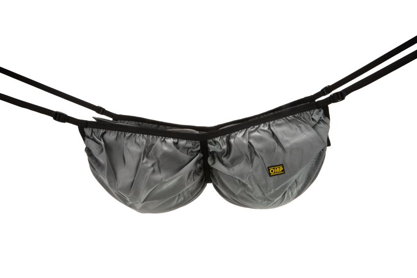 OMP RACING, INC. OMPNA0-1858 Carrying Net For Dual Helmets Black Polyester