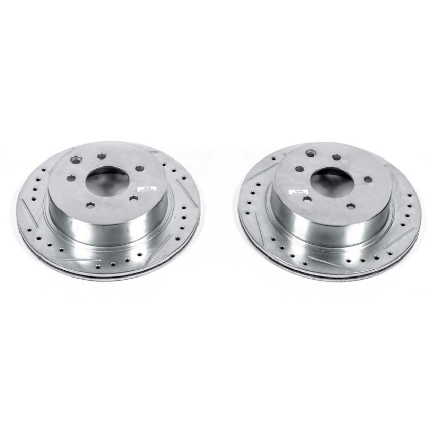 PowerStop JBR751XPR PowerStop Evolution Performance Drilled, Slotted & Plated Brake Rotor Pair