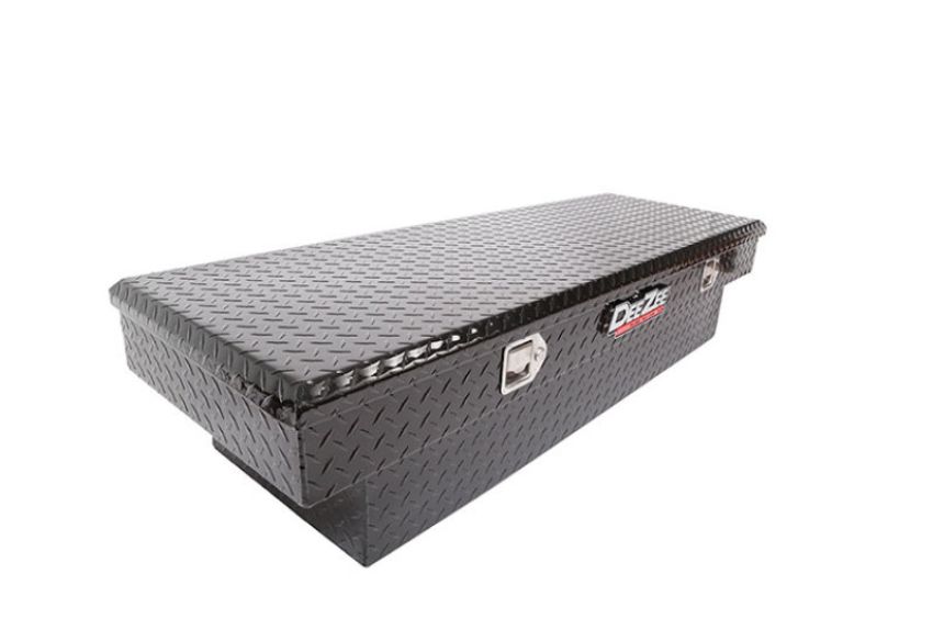 Dee Zee DZ8163B Deezee Universal Tool Box - Red Crossover - Single Lid Black BT Mid Size