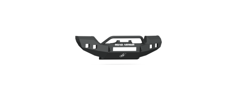 Road Armor 5183F4B 18-20 Jeep Wrangler JL Rubicon Stealth Front Winch Bumper w/Pre-Runner Guard - Blk