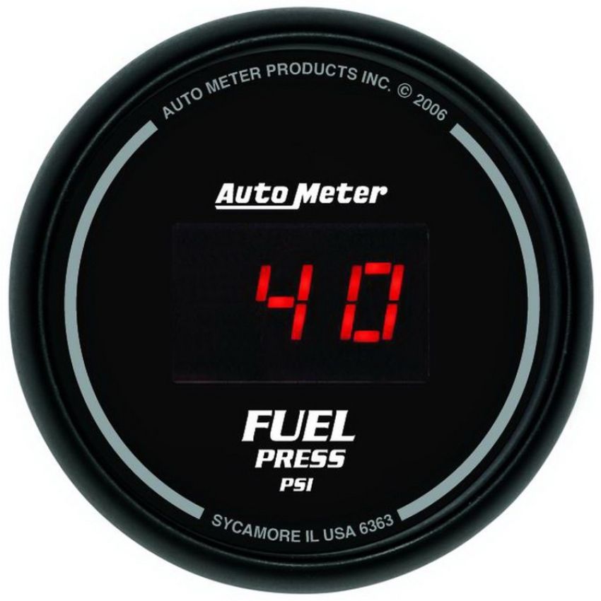 AutoMeter 6363 GAUGE, FUEL PRESSURE, 2 1/16