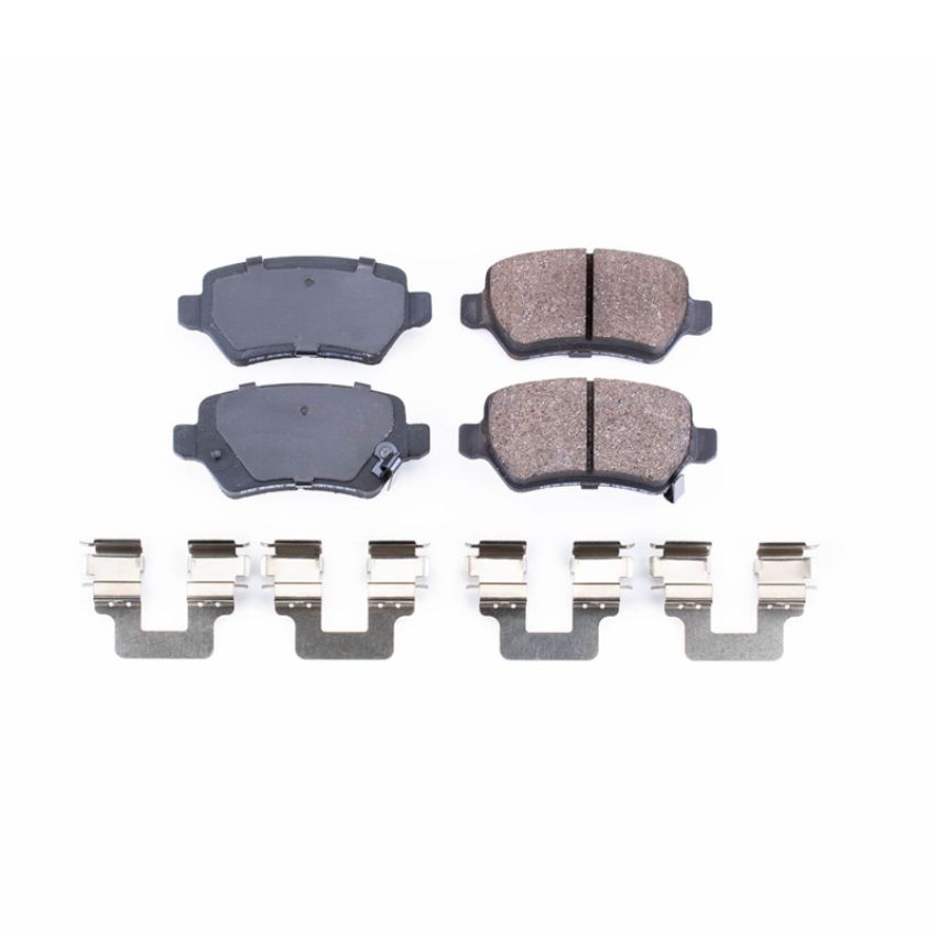 PowerStop 17-1362 PowerStop - Z17 Low-Dust Ceramic Brake Pads with Hardware