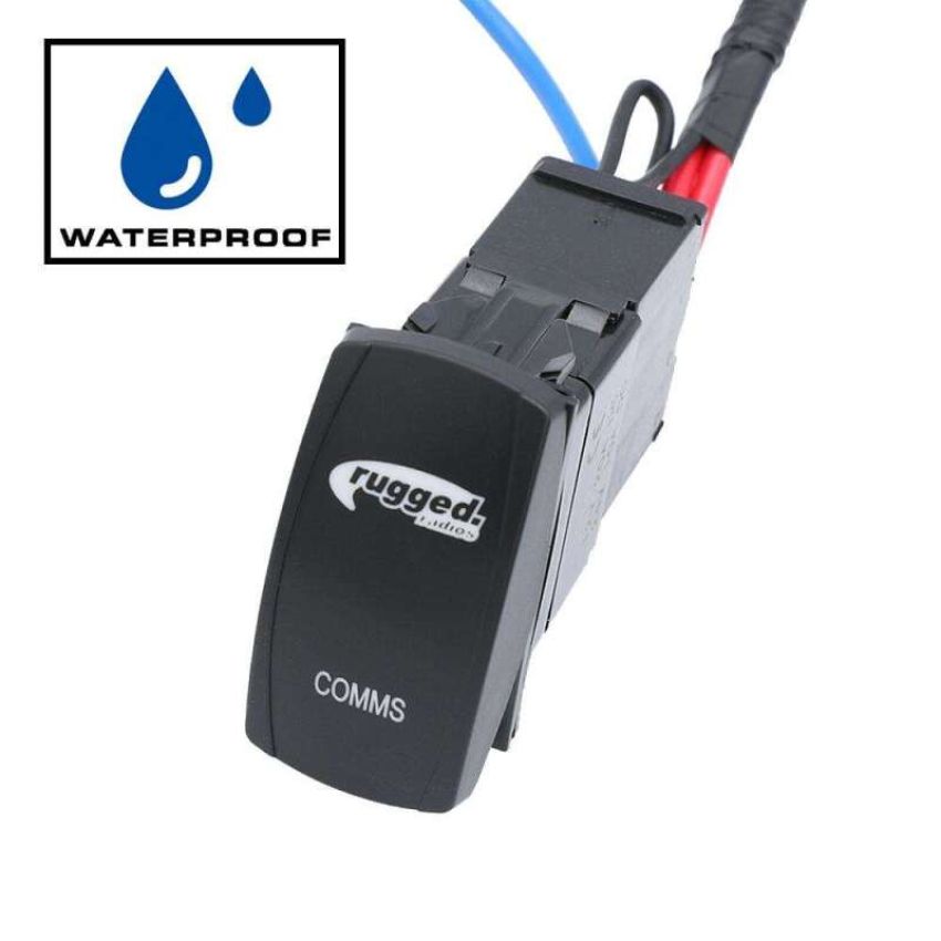 Rugged Radios PH-MS-WP Rocker Power Switch for Waterproof Mobile Radios and Rugged Intercoms