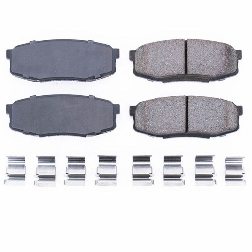 PowerStop 17-1304 PowerStop - Z17 Low-Dust Ceramic Brake Pads with Hardware