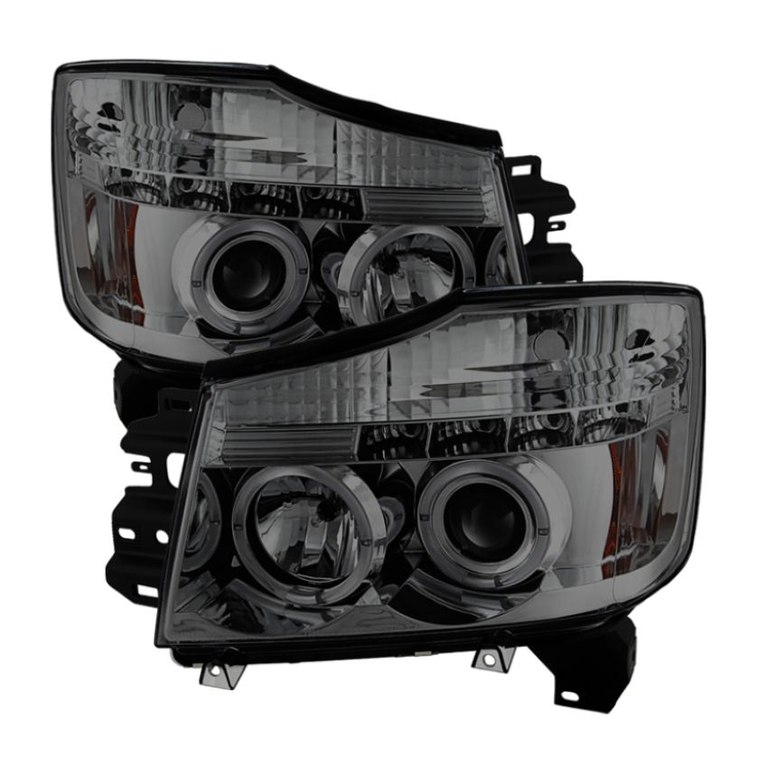 SPYDER 5033963 Projector Headlights - LED Halo - Smoke