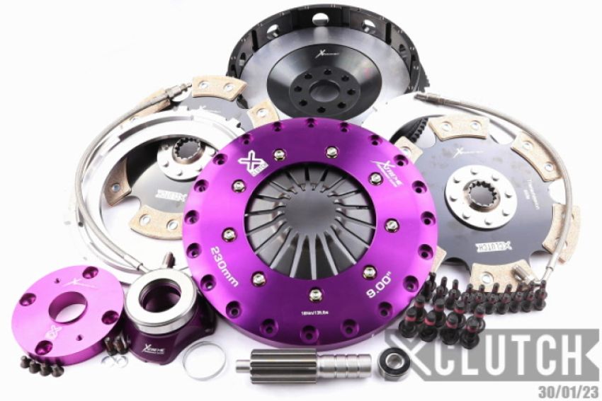 XCLUTCH XKTY23682-2E 93-95 Toyota Supra Twin Turbo 3.0L 9in Twin Solid Ceramic Clutch Kit