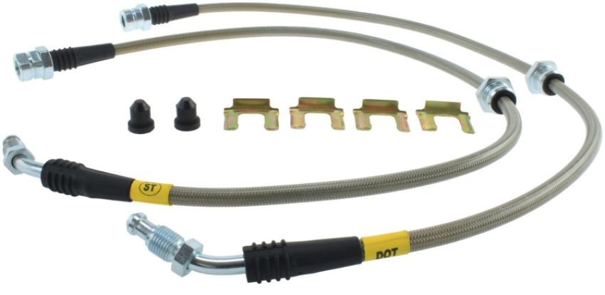 Stoptech 950.33013 04 VW Golf R32 AWD Front Stainless Steel Brake Line Kit