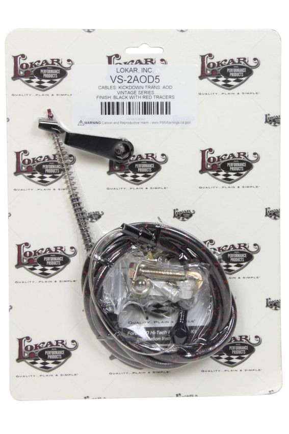 LOKAR LOKVS-2AOD5 Vintage Series Ford Aod Kickdown Cable Black