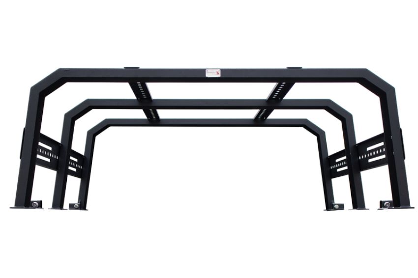 Fishbone Offroad FB21219 20+ Jeep Gladiator Bed Rack Full Tackle Rack - Black Powdercoat