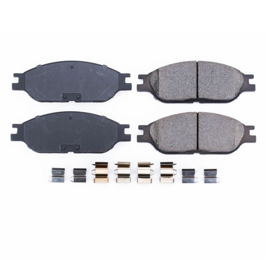 PowerStop 17-803 PowerStop - Z17 Low-Dust Ceramic Brake Pads with Hardware