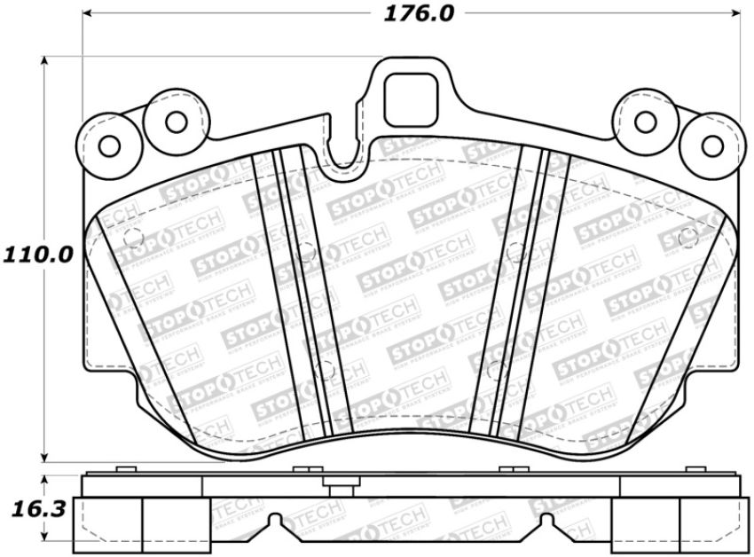 Stoptech 308.11300 Street Brake Pads