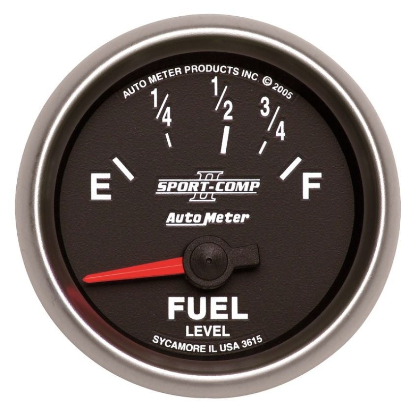 AutoMeter 3615 GAUGE, FUEL LEVEL, 2 1/16