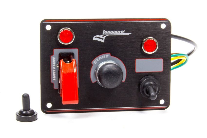LONGACRE LON52-44866 Ignition Panel Black w/ 1 Acc. and Pilot Light