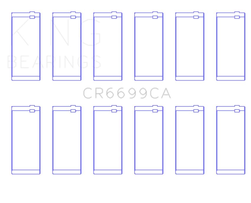 King Dodge Cummins B-Series L6 (Size Standard) Connecting Rod Bearing Set