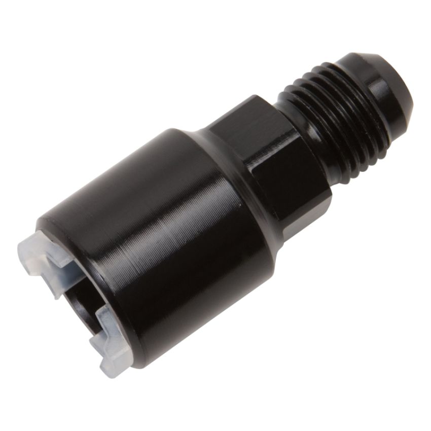 RUSSELL RUS640853 Push-On EFI Fitting #6 to 3/8in Hard Tube Black