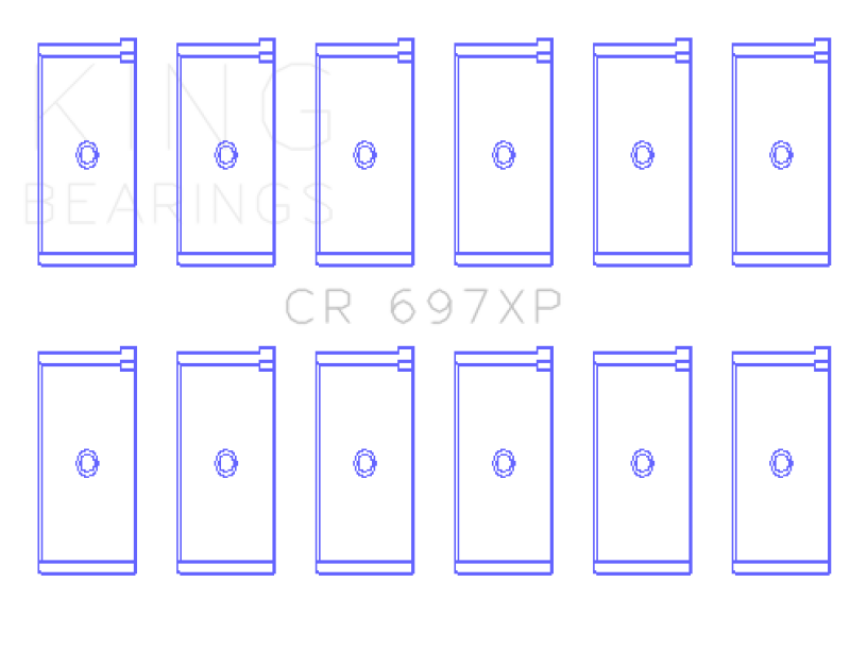 King Engine Bearings CR697XP King Jaguar 4.2L (Size STD) Rod Bearing Set
