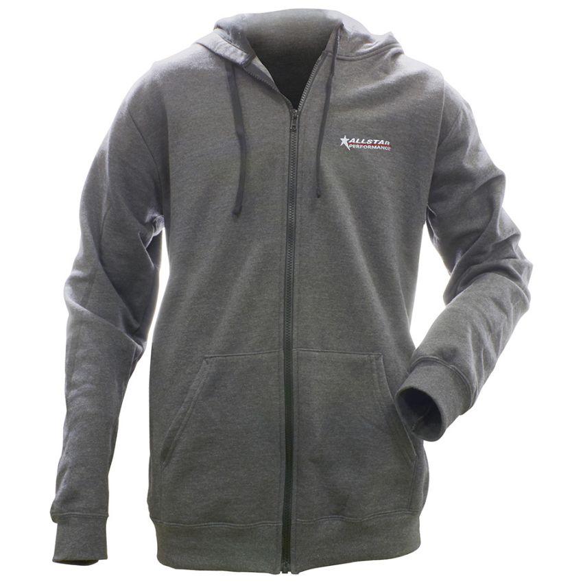 ALLSTAR PERFORMANCE ALL99917L Allstar Full Zip Hooded Sweatshirt Charcoal L