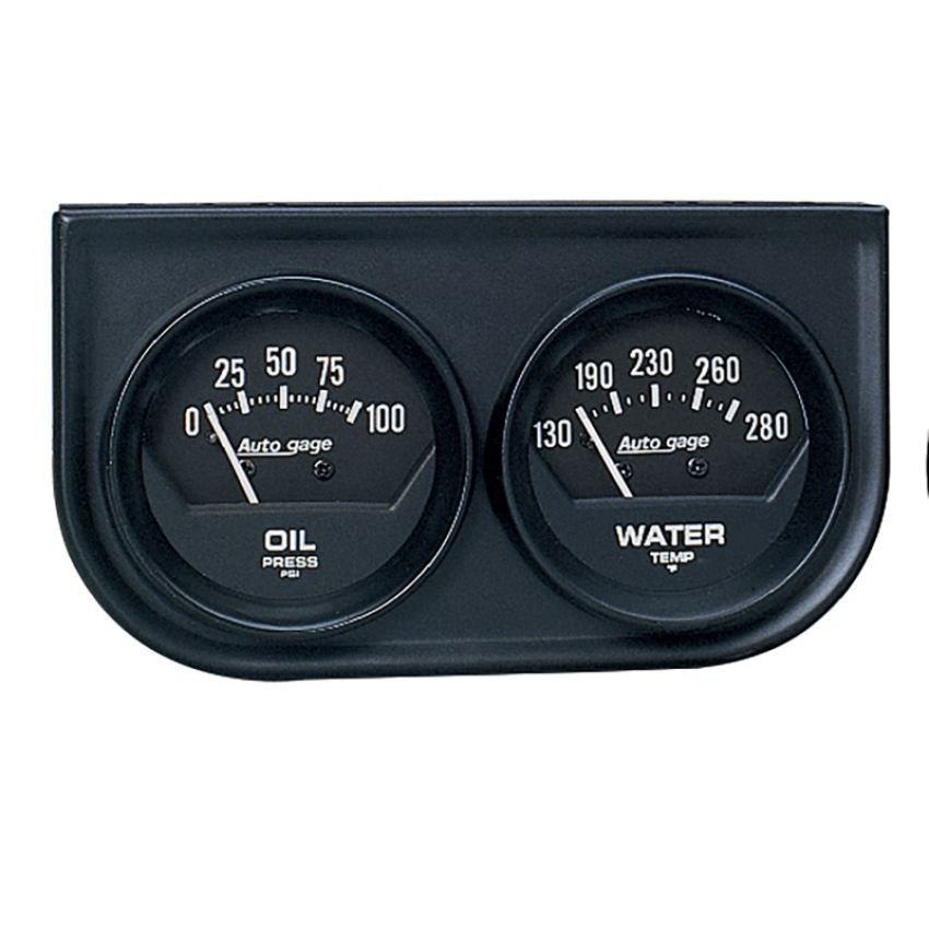 AutoMeter 2345 GAUGE CONSOLE, OILP/WTMP, 2