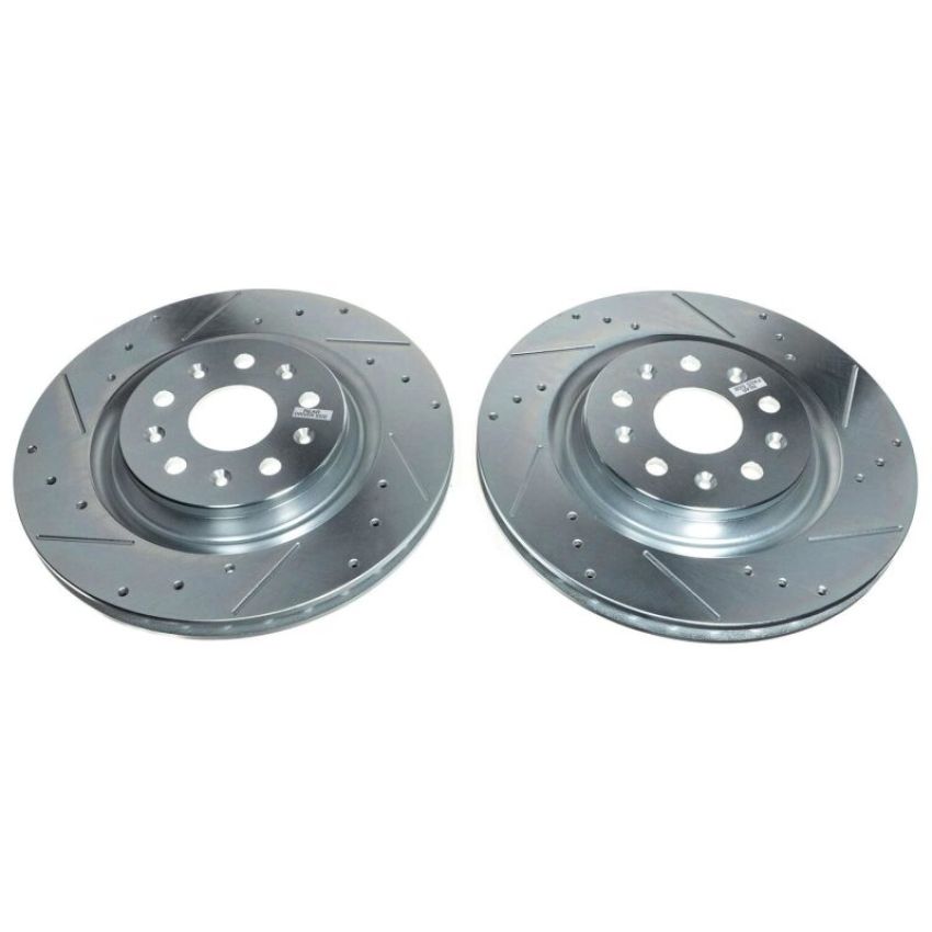 PowerStop AR82201XPR PowerStop Evolution Performance Drilled, Slotted & Plated Brake Rotor Pair