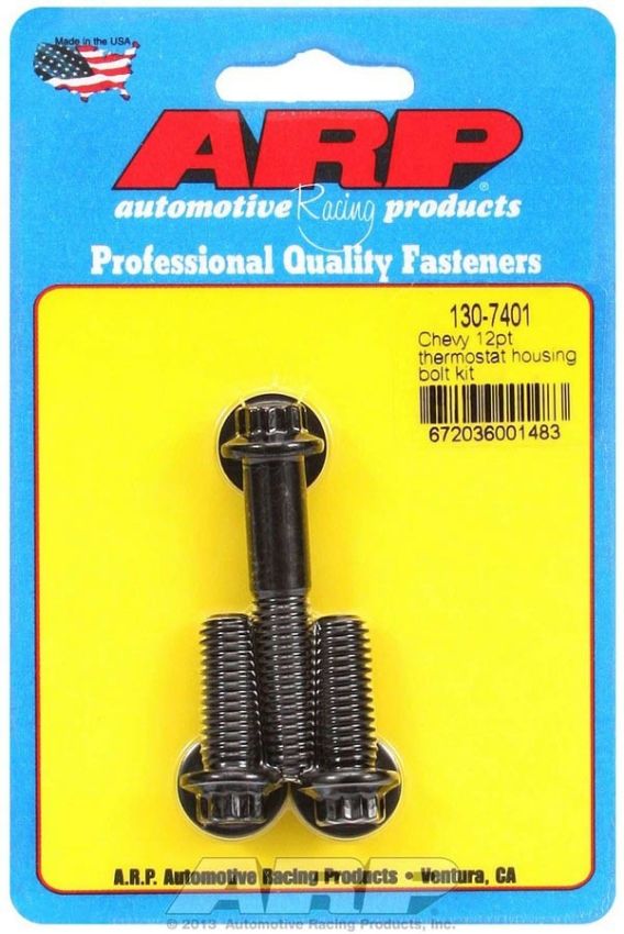 ARP ARP130-7401 Thermostat Housing Bolt Kit 12pt Chevy V8 79-90