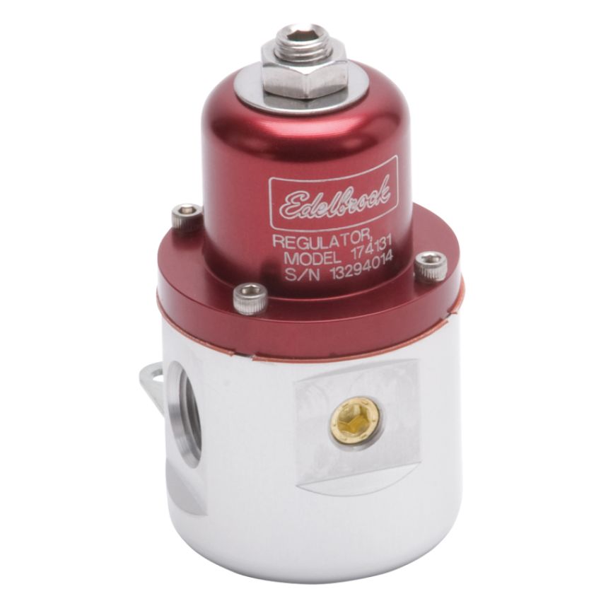 EDELBROCK EDE174131 Fuel Pressure Regulator Bypass Style 160GPH Red