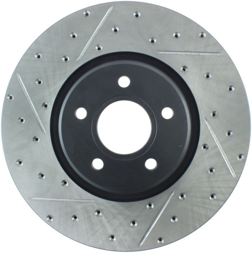 Stoptech 127.39038R Slotted & Drilled Sport Brake Rotor