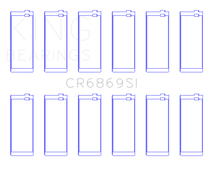 King Jeep AMC 232CI/242CI/248CI I6 (Size STD) Connecting Rod Bearing Set