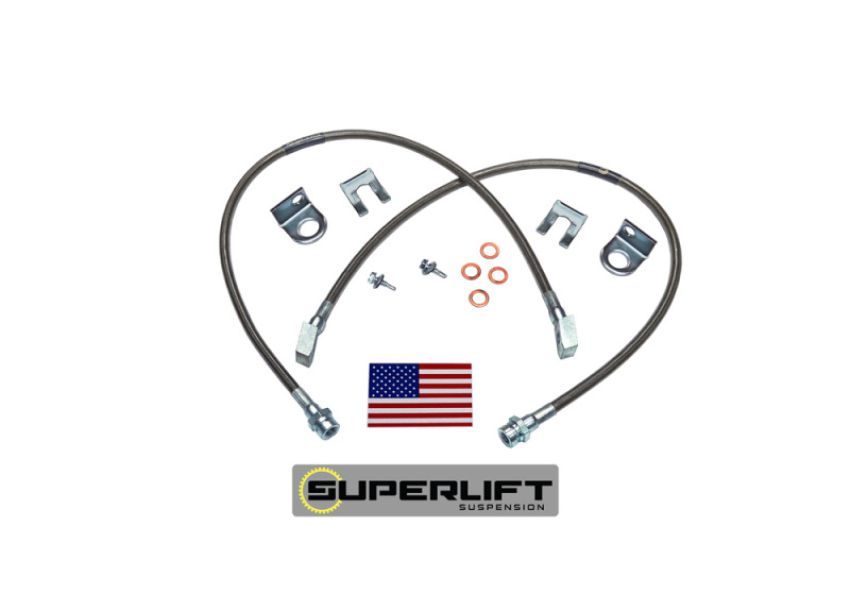 Superlift 91400 76-86 Jeep CJ5 / CJ7 3in plus Lift (Single) Bullet Proof Brake Hose