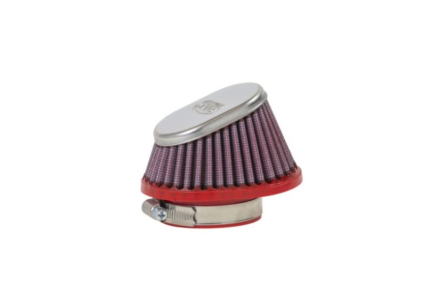 BMC FBPF50-70SD Conical Carburetor Filter w/Chrome Top - 50mm Inlet / 65mm H