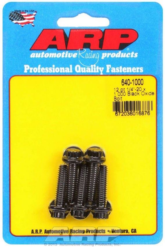 ARP ARP640-1000 Bolt Kit - 12pt. (5) 1/4-20 x 1.000