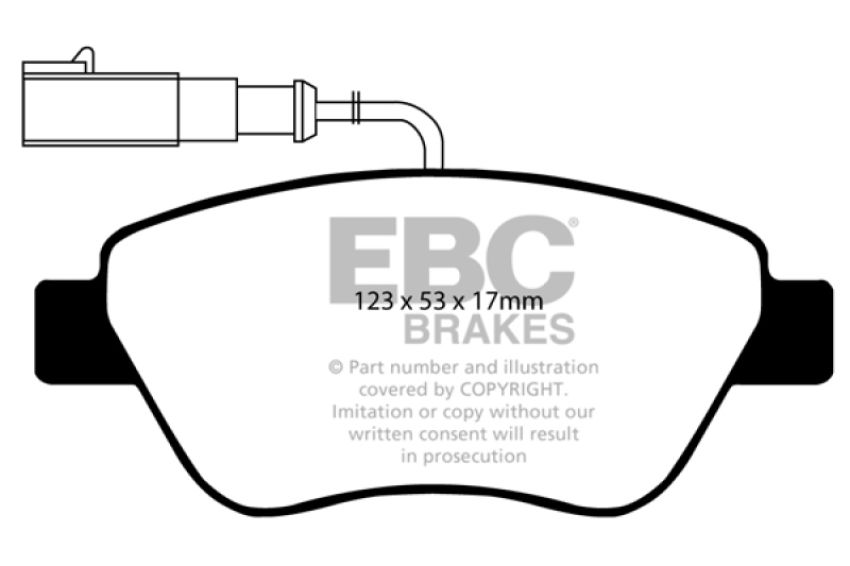 EBC Brakes DP21384 Greenstuff 2000 Series Sport Brake Pads