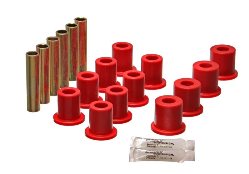 Energy Suspension 4.2119R Fd 4 Wd Frt Sprg Bush Set - Red