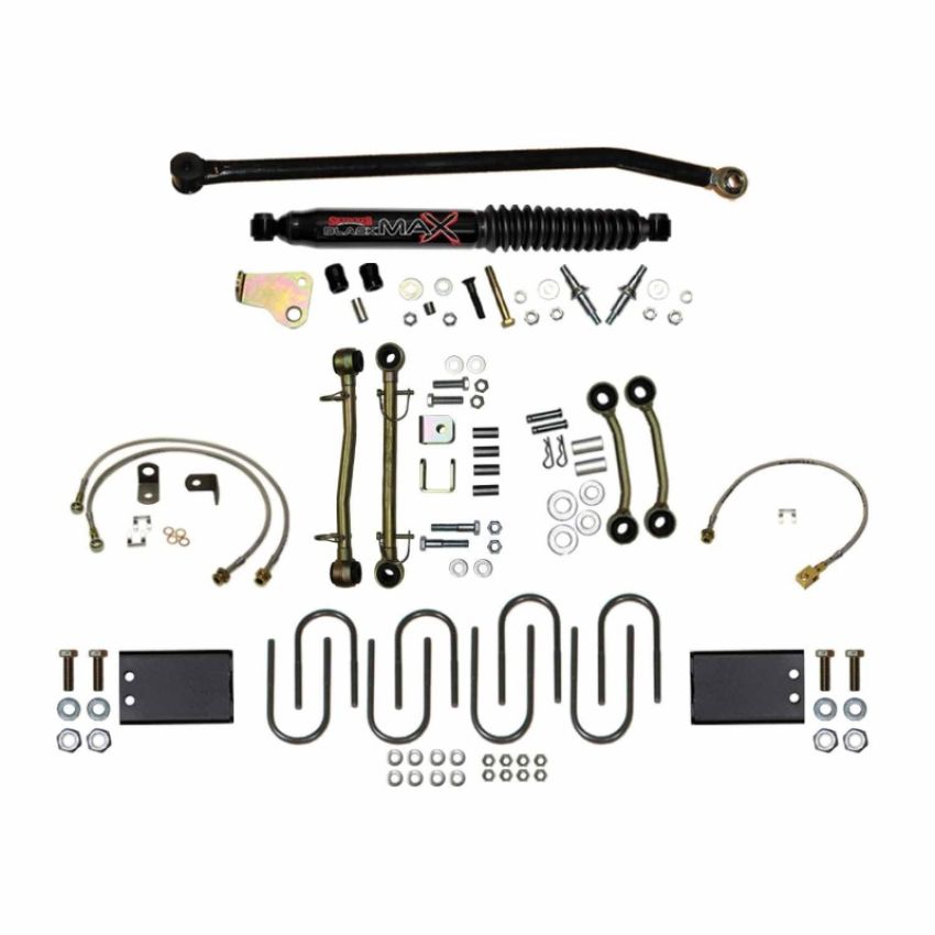 Skyjacker JC6058S 6 in. Rock Ready 2 Component Box With Track Bar Brake Lines and U-bolts.