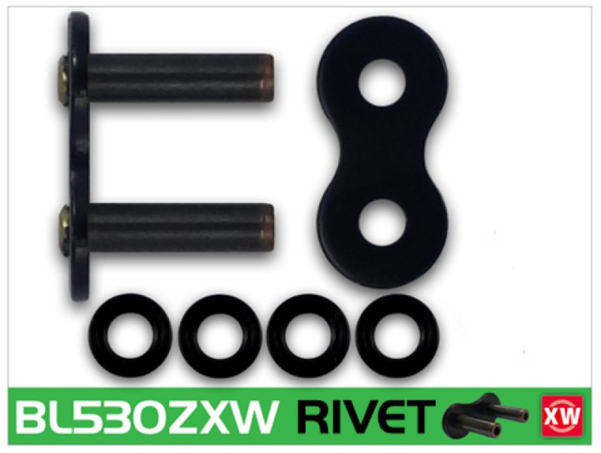 RK Chain BL530ZXW-RL BL530ZXW-RIVET - Black Scale