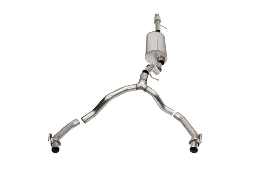 CORSA Performance 21131 Corsa 21-23 Cadillac Escalade 6.2L Dual Rear 3.5/2.75in Sport Cat-Back Exhaust Uses FactoryBezels